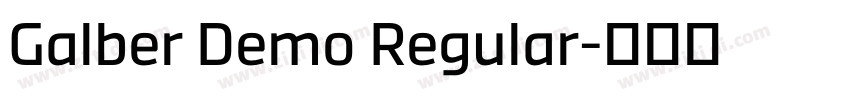 Galber Demo Regular字体转换